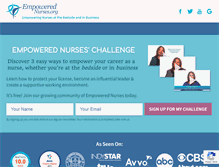 Tablet Screenshot of empowerednurses.org